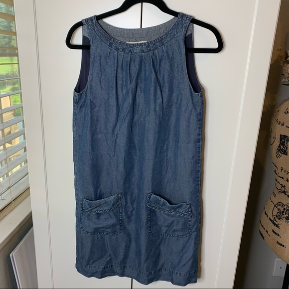 Women’s Fossil Double Pocket Denim Tank Dress - Picture 1 of 16
